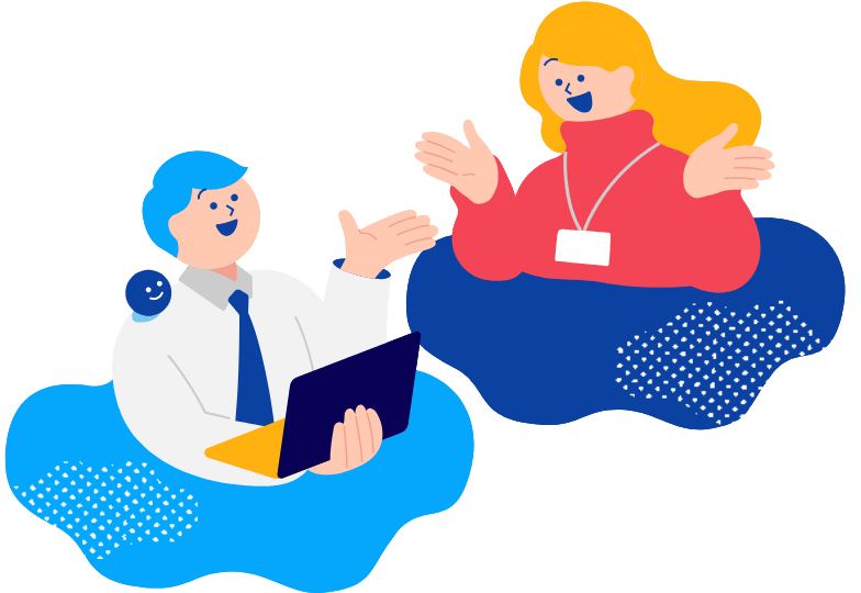 人と人が話し合っているイメージ